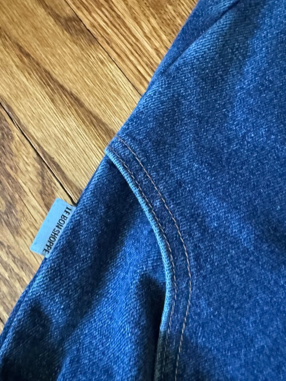 Le Bon Shoppe Long Arc Pants, Denim. Size Small - Picture 6 of 6